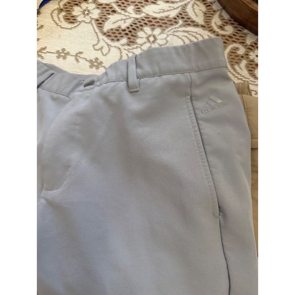 Lot of 3 Adidas Mens Ultimate365 Golf Pants 30x34 Navy Grey Khaki Tan Bundle - Picture 8 of 9